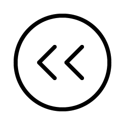 caret circle double left thin