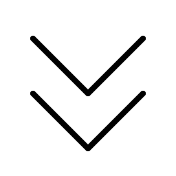 caret double down thin