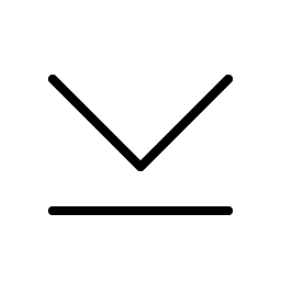 caret line down thin