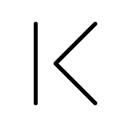 caret line left thin