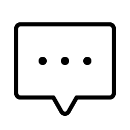 chat centered dots thin