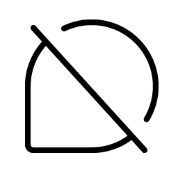 chat teardrop slash thin