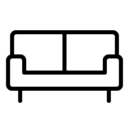 Couch Thin icon - free SVG