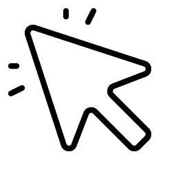 Cursor Click Thin icon