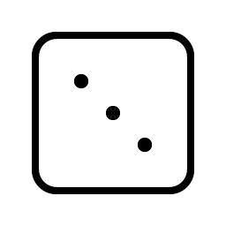 Dice Three Thin icon