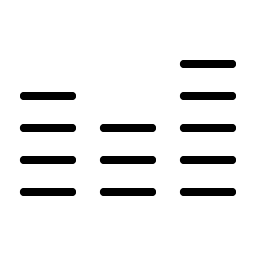 Equalizer Thin icon