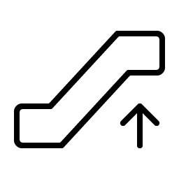 Escalator Up Thin icon