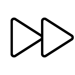 Fast Forward Thin icon