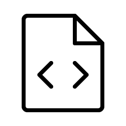 File Code Thin icon
