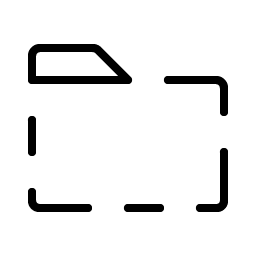 Folder Dashed Thin icon