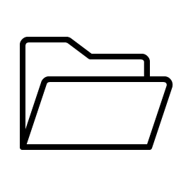 Folder Open Thin icon
