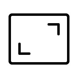 Frame Corners Thin icon