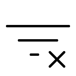 Funnel Simple X Thin icon