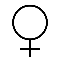 Gender Female Thin icon