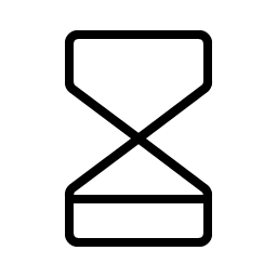 Hourglass Low Thin icon