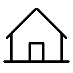 House Line Thin icon
