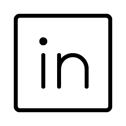 Linkedin Logo Thin icon