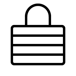 Lock Laminated Thin icon
