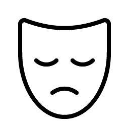 Mask Sad Thin icon