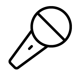 Microphone Stage Thin icon