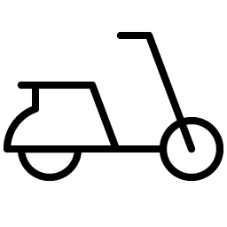 Moped Thin icon