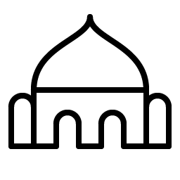 Mosque Thin icon