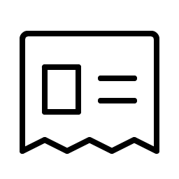 Newspaper Clipping Thin icon