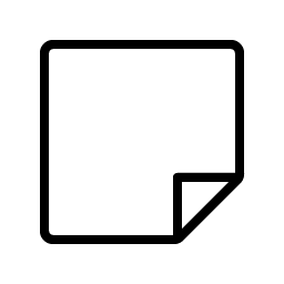 Note Blank Thin icon