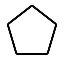 Pentagon Thin icon