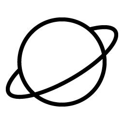 Planet Thin icon - free SVG