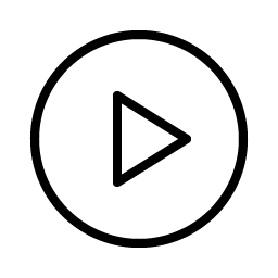 Play Circle Thin icon - free SVG