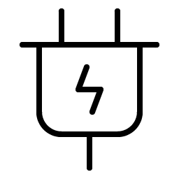 Plug Charging Thin icon - free SVG
