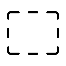 rectangle dashed thin