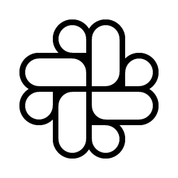 slack logo thin