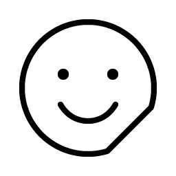 smiley sticker thin