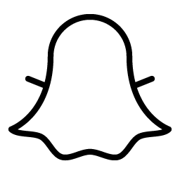 snapchat logo thin