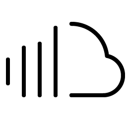 soundcloud logo thin