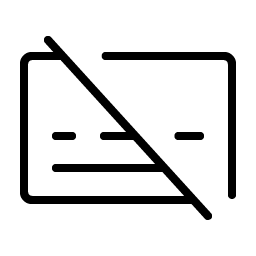 subtitles slash thin