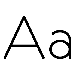 text aa thin