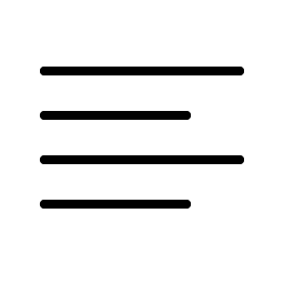 text align left thin