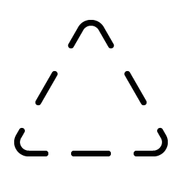 triangle dashed thin