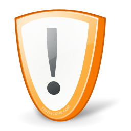 Warning Shield icon - free SVG