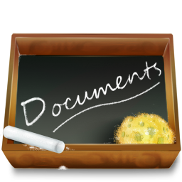 Dossier Ardoise Documents icon - free SVG
