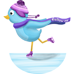Winter Skating Follow Me icon - free SVG