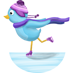 Winter Skating No Text icon - free SVG