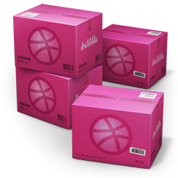 Dribbble Shipping icon